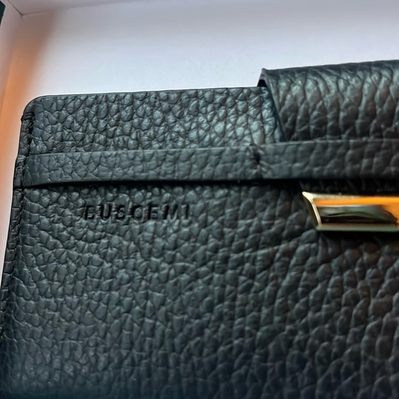 New $250 Buscemi Buscemi Mens Accessories Black Leather Wallet - Picture 4 of 13